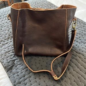 Portland Leather Butterfly Bucket Bag